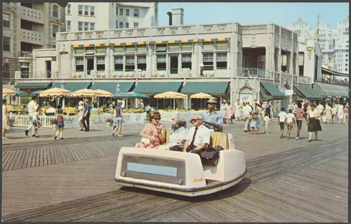 Rolling chairs, Atlantic City, New Jersey, by Tichnor Brothers, ca. 1960–1979, from the Digital Commonwealth - 1 commonwealth 6d570g90k